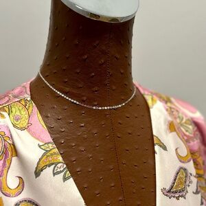 Lana Jewelry, Solid 14k White Gold Petite Choker